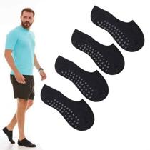 Kit 4 Pares Meia Sapatilha Pilates Masculina Kit 4 Pares Meia Sapatilha Pilates Masculina