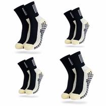 Kit 4 Pares Meia Socks Antiderrapante Futebol Contra Torções Kit 4 Pares Meia Socks Antiderrapante Futebol Contra Torções