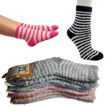 Kit 4 Pares Meias De Bebê Térmica Peluciada Infantil Felpuda Macia Frio