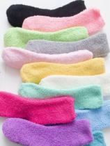 Kit 4 Pares Meias Feminina Felpuda Flanelada Carneiro Lã Cores Fofas Inverno Frio Grossa Quentinha