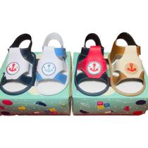 Kit 4 Pares Sandálias Masculinas Marinheiro Para Bebê Menino Kit 4 Pares Sandálias Masculinas Marinheiro Para Bebê Menino