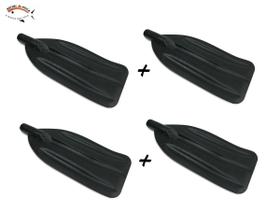 Kit 4 Pás de Remo Reta Para Barco, Caiaque, Lancha, Canoa