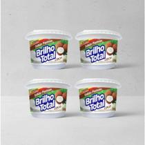 Kit 4 Pasta de Coco Brilho Total 500g Limpeza Pesada e Brilho Imediato Kit 4 Pasta de Coco Brilho Total 500g Limpeza Pesada e Brilho Imediato