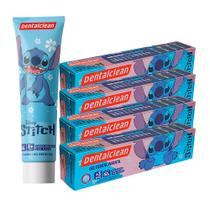 Kit 4 Pasta de Dente Gel Dental com Flúor Infantil Stitch Morango 50g Dentalclean Kit 4 Pasta de Dente Gel Dental com Flúor Infantil Stitch Morango 50g Dentalclean