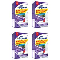 Kit 4 Pastilha Sanitária Lavanda 3 Adesiva Mil Aromas