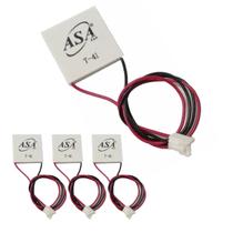 Kit 4 Pastilha T41 Termoelétrica Peltier Placa 40x40mm Asafan Refrigeração Kit 4 Pastilha T41 Termoelétrica Peltier Placa 40x40mm Asafan Refrigeração