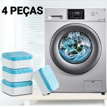 Kit 4 Pastilhas Produto de Limpeza Para Máquina de Lavar Roupas Antibactérias
