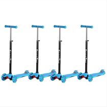 Kit 4 Patinetes 3 Rodas para menino menina 3d ascende luzes regulavel facil montar suporta até 50kg Kit 4 Patinetes 3 Rodas para menino menina 3d ascende luzes regulavel facil montar suporta até 50kg