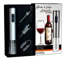 KIT 4 PÇ Abridor De Vinho Elegante Eletrico com LED - Durawell
