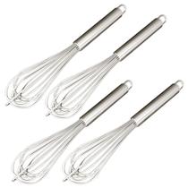 Kit 4 Pç Fouet Batedor Profissional De Ovos E Massas 34 Cm