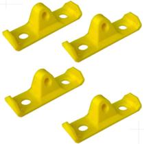 Kit 4 pc Reparo Aba Quebrada Tomada Salva Caixa De Luz 4x4 Resistente Obra Caxinha Tomada Salva Aba