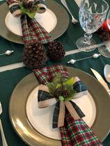 Kit 4 Pças Jogo Americano De Mesa Jantar Natal Decoração