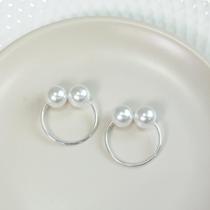 Kit 4 Pçs Anel para Guardanapo 4 Lugares Pérola Dupla Grande 4x3cm Argola Kit 4 Pçs Anel para Guardanapo 4 Lugares Pérola Dupla Grande 4x3cm Argola