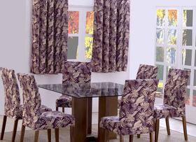 Kit 4 Pçs Capa Protetora de Cadeira 4 Lugares Floral Kit 4 Pçs Capa Protetora de Cadeira 4 Lugares Floral