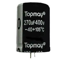 Kit 4 pçs - capacitor eletrolitico 270x400v - 270uf x 400v Kit 4 pçs - capacitor eletrolitico 270x400v - 270uf x 400v