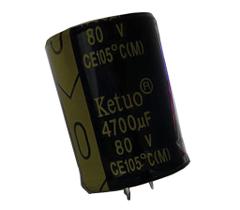 Kit 4 pcs - capacitor eletrolitico 4700x80v - 4700 uf x 80v