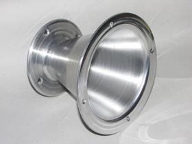 kit 4 pçs cone canequinho aluminio curto de flange 17,5x13 para drive de 2"