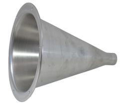 kit 4 pçs cone corneta de aluminio jarão de rosca 24,5 x 28 padrao drive 1"