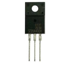 Kit 4 pçs diodo sf20a400h - sf 20a400 to220 isolado 20a 400v