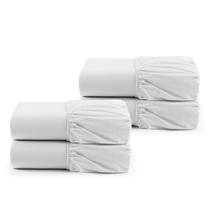 Kit 4 Pçs Lençol Avulso com Elástico Solteiro Profissional Premium 180 Fios 1,90x0,90x0,25m Kit 4 Pçs Lençol Avulso com Elástico Solteiro Profissional Premium 180 Fios 1,90x0,90x0,25m