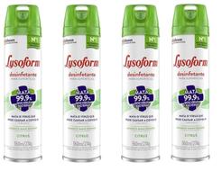 Kit 4 pçs lysoforme 360ml citrus desinfetante superfícies