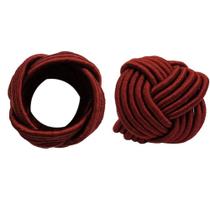 Kit 4 pcs Porta Guardanapos Cordas Vermelho - Niazitex