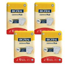 Kit 4 Pct Bigfral Derma Plus Juvenil C 10 Un De 20Kg A 33Kg