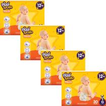 Kit 4 PCT Fralda Descartável Piquitucho Mega - Todos os tamanhos Kit 4 PCT Fralda Descartável Piquitucho Mega - Todos os tamanhos