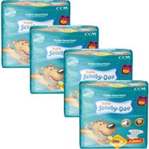 Kit 4 PCT Fralda Descartável Scooby Doo Jumbo Todos Os Tamanho-(P)(M)(G)(XG)(XXG) Kit 4 PCT Fralda Descartável Scooby Doo Jumbo Todos Os Tamanho-(P)(M)(G)(XG)(XXG)