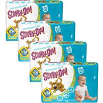 Kit 4 PCT Fralda Descartável Scooby Doo Mega Kit 4 PCT Fralda Descartável Scooby Doo Mega