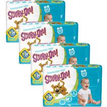 Kit 4 PCT Fralda Descartável Scooby Doo Mega