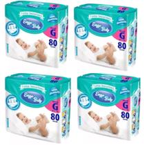 KIT 4 PCT Fraldas Descartáveis Atacado Barato Enzzo Baby Pacotão Todos os tamanhos