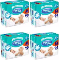 KIT 4 PCT Fraldas Descartáveis Atacado Barato Enzzo Baby Pacotão Todos os tamanhos