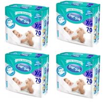 KIT 4 PCT Fraldas Descartáveis Atacado Barato Enzzo Baby Pacotão Todos os tamanhos