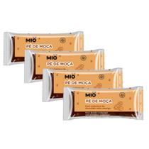 Kit 4 Pé de Moça Mió com Cobertura Chocolate Meio Amargo 25g