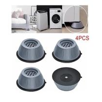 Kit 4 Pé Máquina de lavar Almofada Amortecedor Anti Vibração Pezinho Antiderrapante Gela Universal