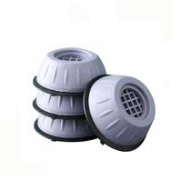 Kit 4 Pé Máquina Lavar Secadora Anti Vibração Suporte Nivela