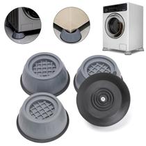 Kit 4 Pé Nivelador Para Máquina Lava E Seca Geladeira