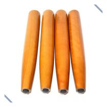 Kit 4 Pé Palito 40cm Madeira P/ Cadeiras Poltronas Puffs