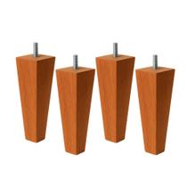 Kit 4 Pé Trapézio 17cm Madeira Poltronas Sofás Móveis Geral