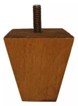 Kit 4 Pé Trapézio 9cm Madeira Mel Para Sofás e Poltronas Kit 4 Pé Trapézio 9cm Madeira Mel Para Sofás e Poltronas