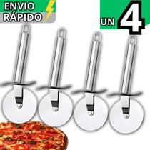 Kit 4 Peça Cortador Inox Para Pizza Massas Profissional Prático Resistente Cozinha Pizzaria Kit 4 Peça Cortador Inox Para Pizza Massas Profissional Prático Resistente Cozinha Pizzaria