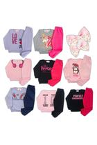 Kit 4 Peças 2 Conjunto Moletom Feminino Infantil Tam 1 Ao 8 Kit 4 Peças 2 Conjunto Moletom Feminino Infantil Tam 1 Ao 8