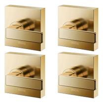 Kit 4 Peças Acabamento Registro Base Deca 1/2 3/4 E 1 Ouro Kit 4 Peças Acabamento Registro Base Deca 1/2 3/4 E 1 Ouro