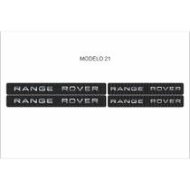 Kit 4 Peças Adesivo Soleira de Porta Carro Proteção Fibra de Carbono Anti Arranhões Varios Modelos MARCAS:RANGE ROVER