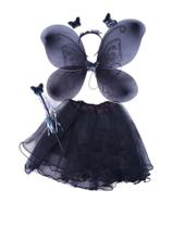 Kit 4 Peças Asa De Borboleta Fantasia Festa Acessório Moda