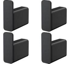 Kit 4 Peças Cabide Simples Banheiro Docol Flat 009609ce Onix Kit 4 Peças Cabide Simples Banheiro Docol Flat 009609ce Onix