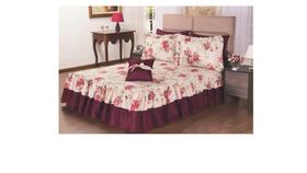 Kit 4 Peças Casal Enxoval em Microfibra Estampas Sortidas ( 39018 )