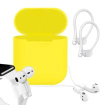 Kit 4 Peças Case Segurador Fio Compatível Com AirPods 1 e 2