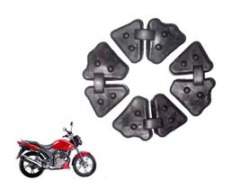 Kit 4 Peças Coxim Coroa Para Moto Dafra Riva 150